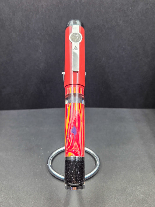 B46 - König - Synthetic Stone with Red Ebonite and black accents