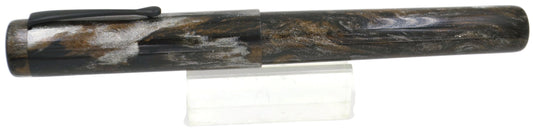 M566C - (Evancio) - Heimdallr resin - BOCK #8 Titanium M nib w-ebonite feed