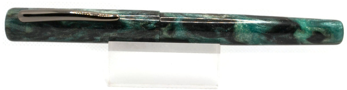 B24 - {Diamondcast} - Teal & Black Gunmetal Clip