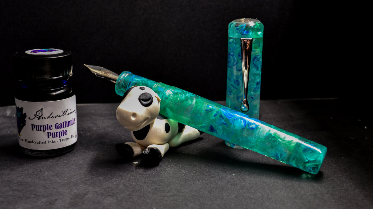 B36- Mutt Blanks- Evancio model - Turquoise Ribbons
