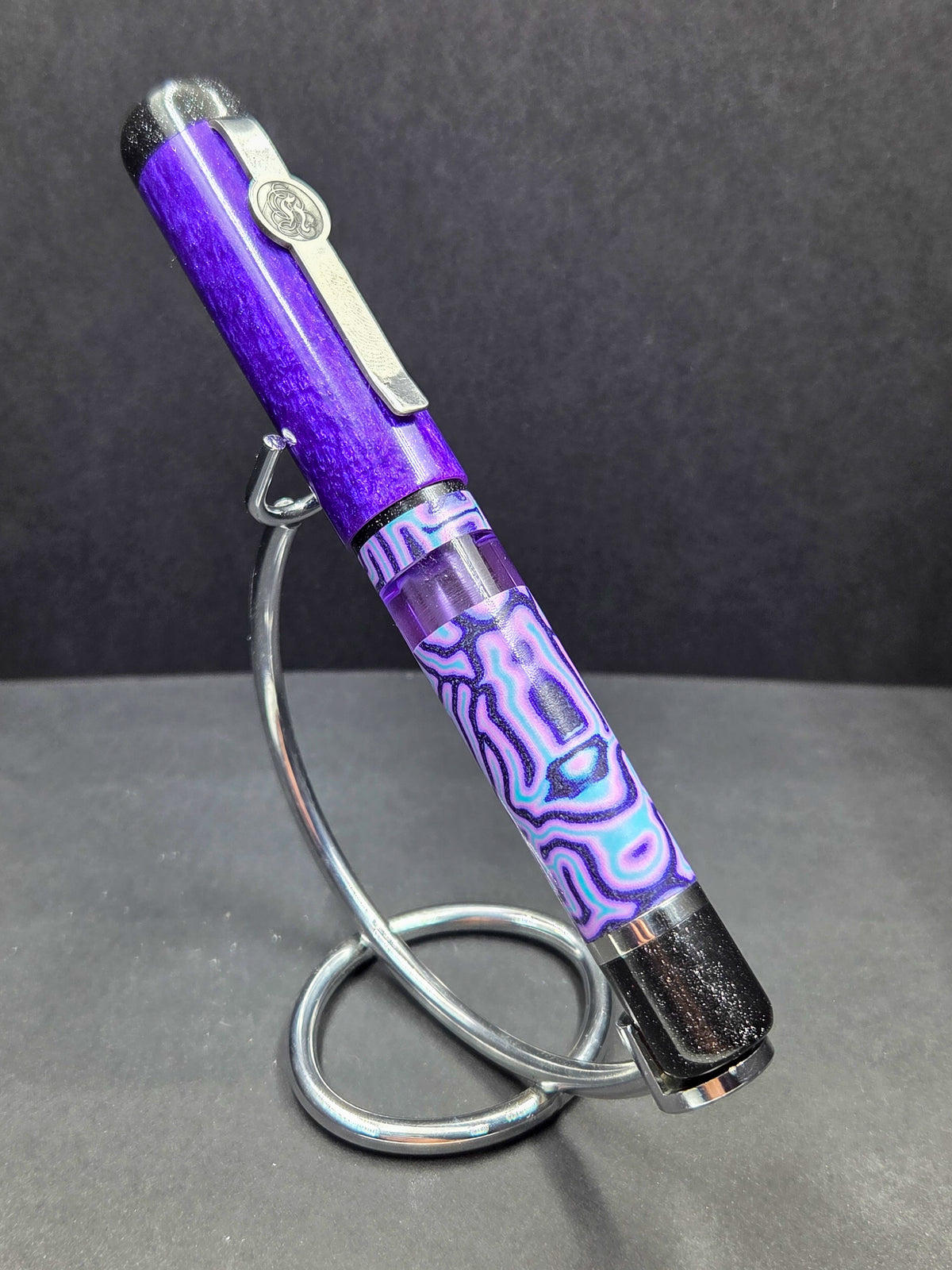 B46 - König - Violet Tendencies Crazy Fiber - Piston FIller (Purple/black accents)