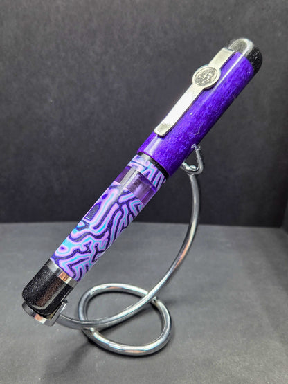B46 - König - Violet Tendencies Crazy Fiber - Piston FIller (Purple/black accents)