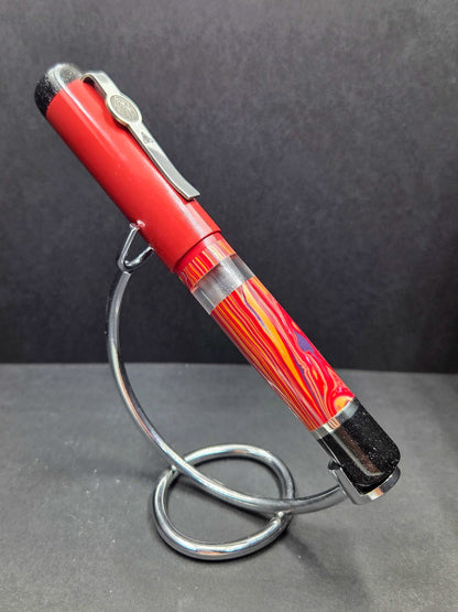 B46 - König - Synthetic Stone with Red Ebonite and black accents