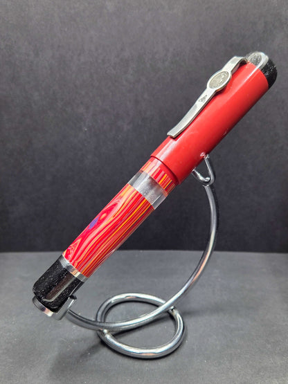 B46 - König - Synthetic Stone with Red Ebonite and black accents