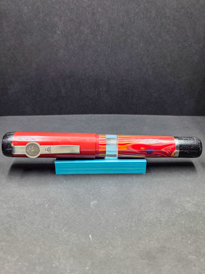B46 - König - Synthetic Stone with Red Ebonite and black accents