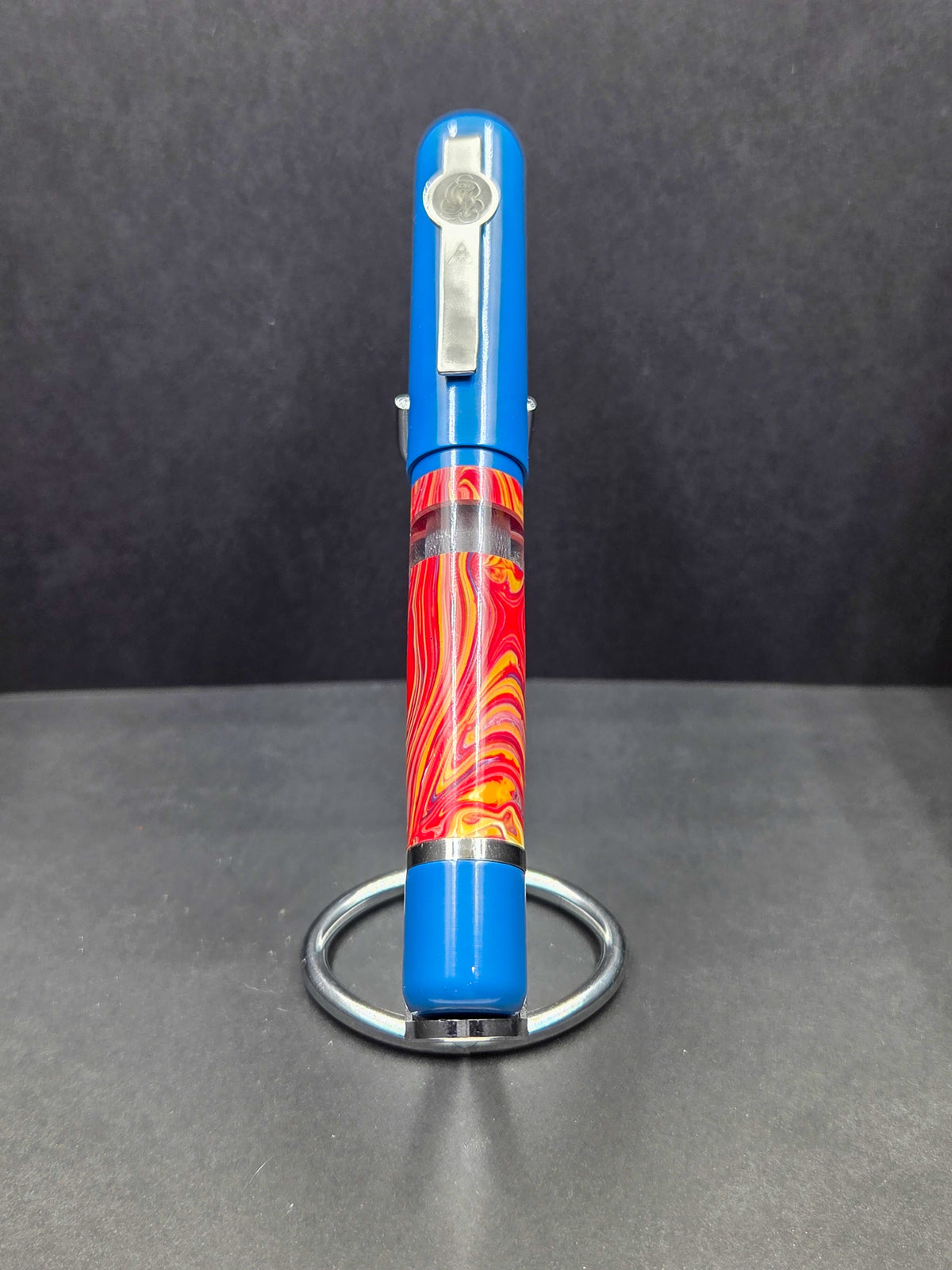 B46 - König - Synthetic Stone with blue Ultem accents