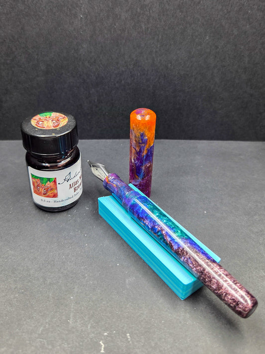 B14-  Erste - Purple, Seafoam, pink, and yellow swirl