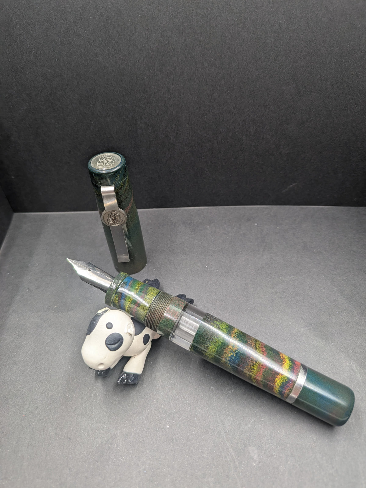 B46 - König 5 color mottle Ebonite Piston filler