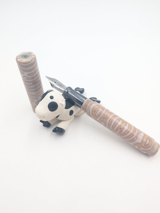 E14 - (CrazyFiber)- Taschenstift in Caramel Late Black Chrome Section