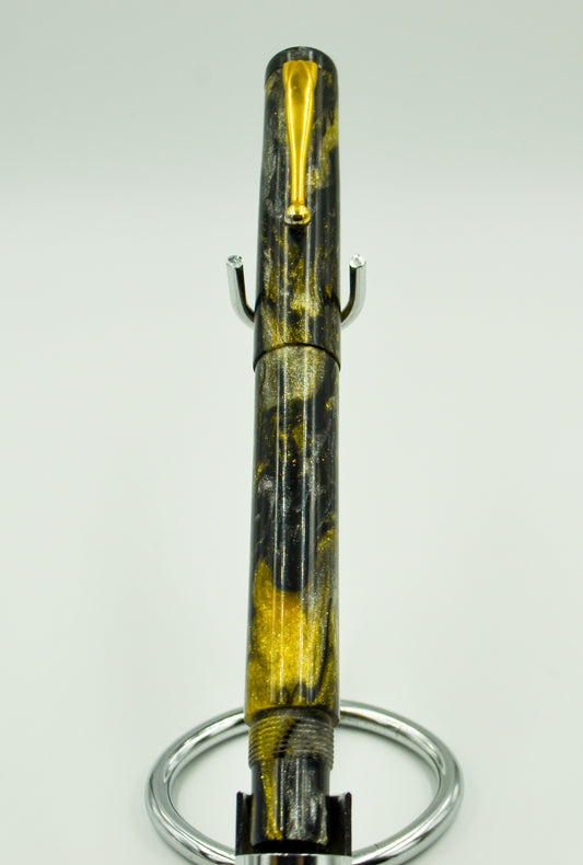 M414D - Black-Silver-Gold Diamond Cast