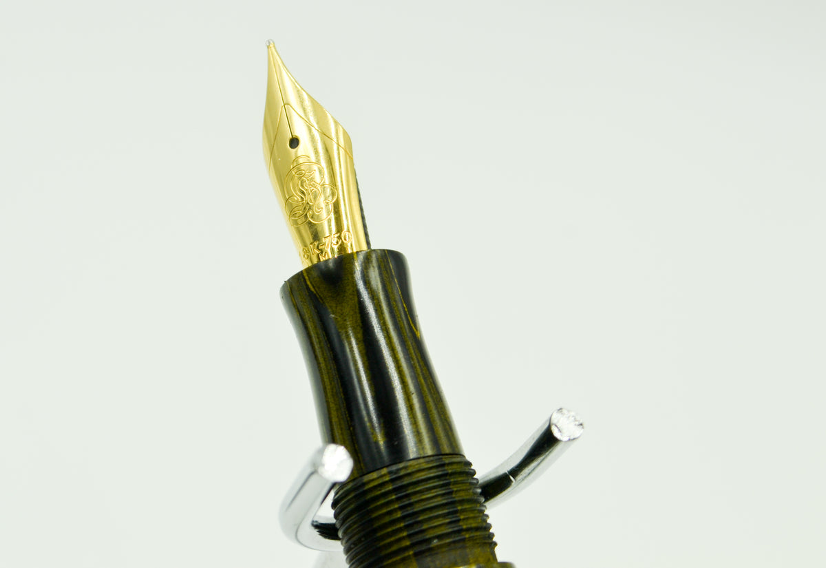 M615C - Americana Black-Yellow - JOWO 18K Gold Medium Nib