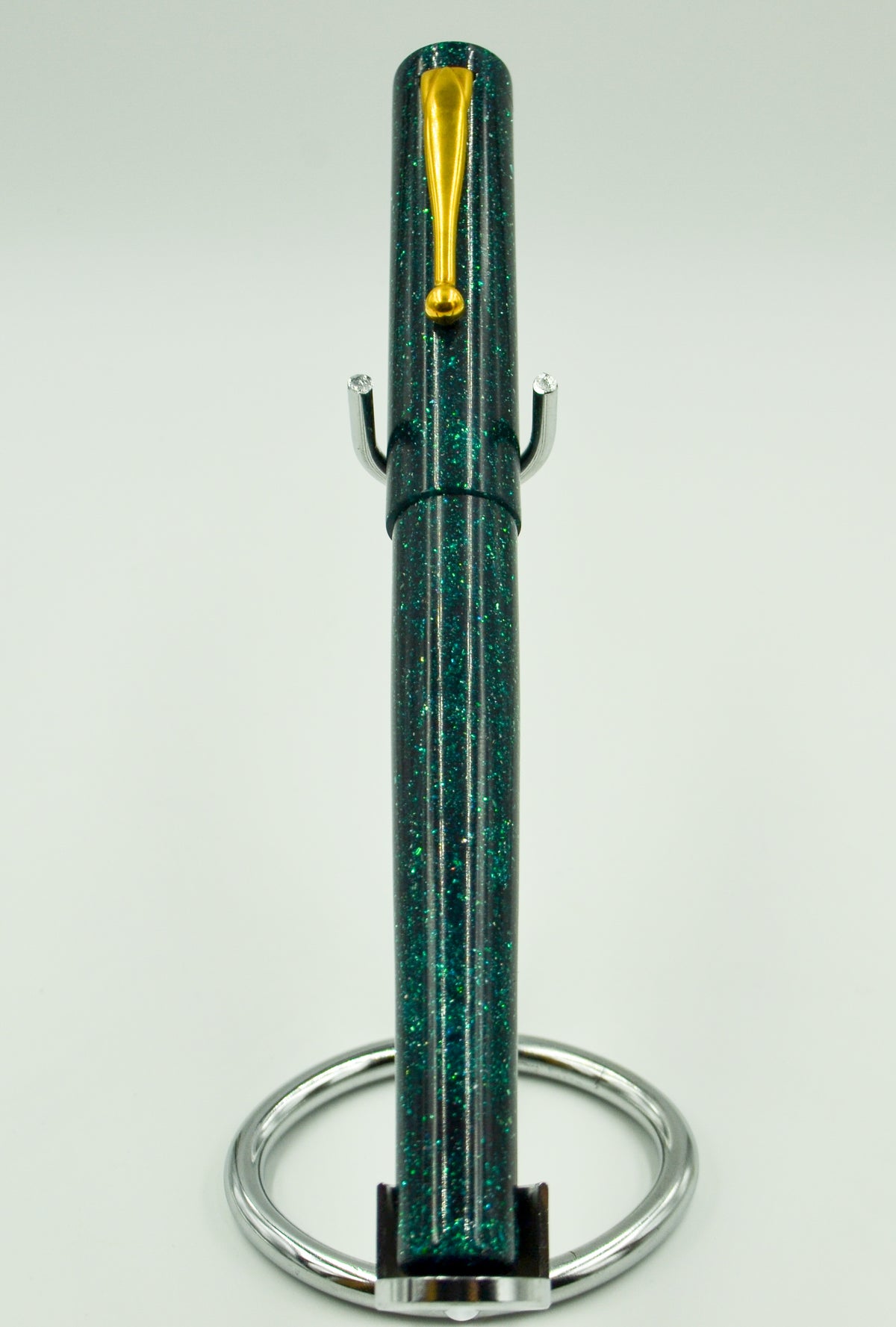 M414C - Teal Radiance Diamond Cast - Jowo 1.1 Gunmetal nib