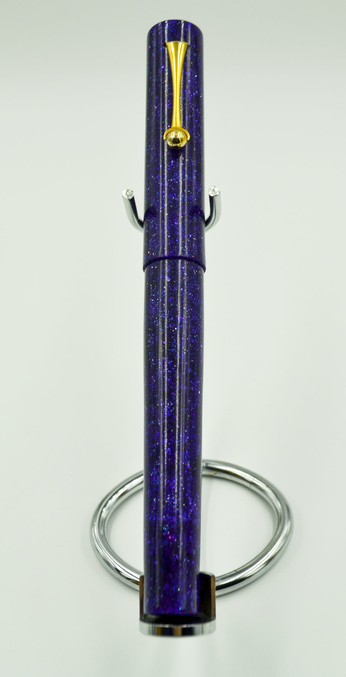 M414C - Purple Radiance Diamond Cast - Jowo 14kt Gold M nib