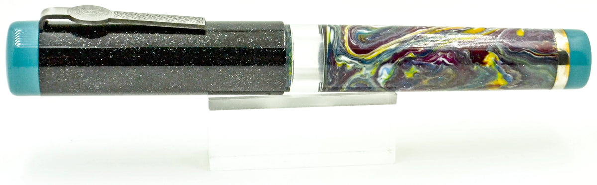 B46 - König - SNR Simon Says swirl with galaxy black cap and trim (matching section)